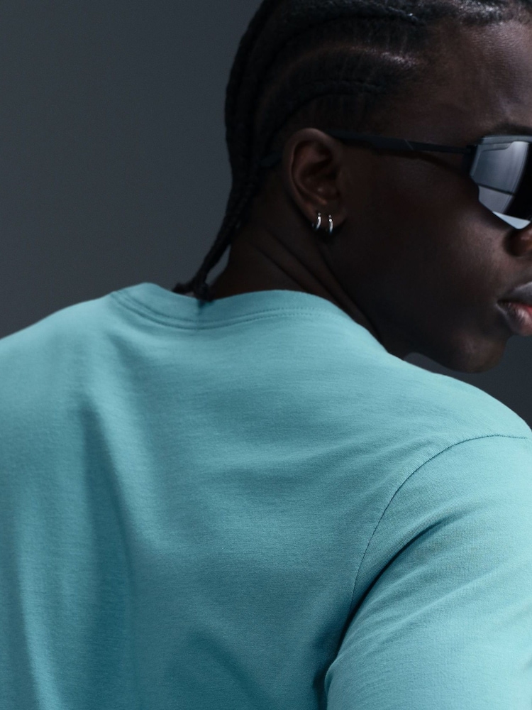 Nike Denim Turquoise Club T-Shirt - Image 5 of 5