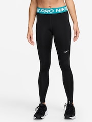 Nike Black Mid Blue Pro 365 Leggings - Image 1 of 1