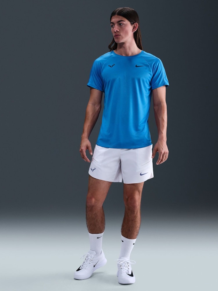 Nike Blue Rafa Challenger Dri-FIT Tennis T-Shirt - Image 1 of 5