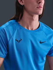 Nike Blue Rafa Challenger Dri-FIT Tennis T-Shirt - Image 3 of 5