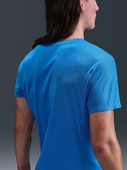 Nike Blue Rafa Challenger Dri-FIT Tennis T-Shirt - Image 4 of 5