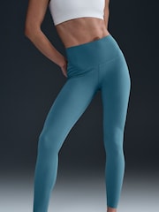 Nike Smokey Blue Full Length Zenvy Gentle Support High Waisted Leggings - Image 3 of 7