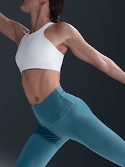 Nike Smokey Blue Full Length Zenvy Gentle Support High Waisted Leggings - Image 4 of 7