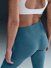 Nike Smokey Blue Full Length Zenvy Gentle Support High Waisted Leggings - Image 5 of 7