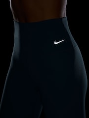 Nike Smokey Blue Full Length Zenvy Gentle Support High Waisted Leggings - Image 7 of 7