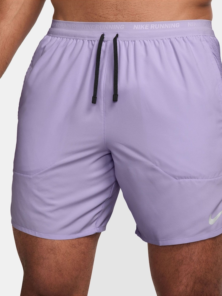 Nike Purple Dri-FIT Stride 7 Inch Running Shorts - Image 1 of 5