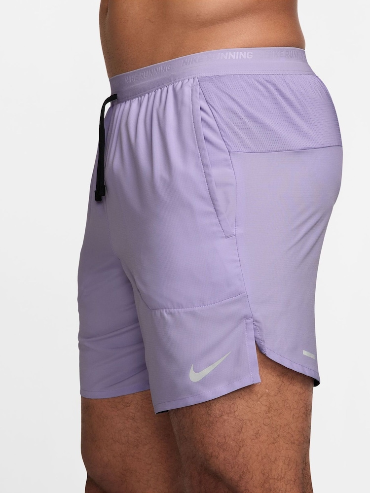 Nike Purple Dri-FIT Stride 7 Inch Running Shorts - Image 4 of 5