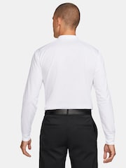 Nike White Dri-FIT Victory Long-Sleeve Golf Polo Shirt - Image 2 of 4