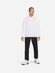 Nike White Dri-FIT Victory Long-Sleeve Golf Polo Shirt - Image 4 of 4