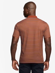 Nike Orange Dri-FIT Victory Striped Golf Polo Shirt - Image 2 of 3