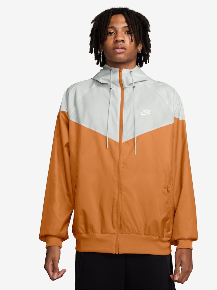 Nike Monarch Brown Sportswear Windrunner Hooded Jacket - Image 1 of 3
