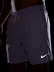 Nike Hydrangea Purple Grey 7 Inch Challenger Dri-FIT 7 inch Briefs Lined Running Shorts - Image 5 of 5