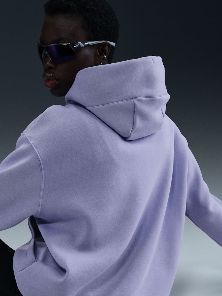 Nike Lilac Ice Oversized Mini Sportswear Phoenix Fleece Swoosh Pullover Hoodie - Image 6 of 6 Nike Lilac Ice Oversized Mini Sportswear Phoenix Fleece Swoosh Pullover Hoodie - Image 6 of 6