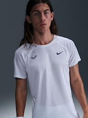 Nike White Rafa Challenger Dri-FIT Tennis T-Shirt - Image 4 of 5