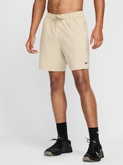 Nike Brown Dri-FIT Form 7 inch Unlined Training Shorts - Image 1 of 6