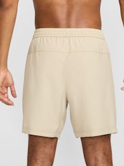 Nike Brown Dri-FIT Form 7 inch Unlined Training Shorts - Image 2 of 6
