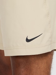 Nike Brown Dri-FIT Form 7 inch Unlined Training Shorts - Image 5 of 6