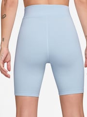 Nike Light Blue Tint High Waisted 8" Cycling Shorts - Image 2 of 4