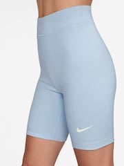 Nike Light Blue Tint High Waisted 8" Cycling Shorts - Image 3 of 4