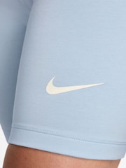 Nike Light Blue Tint High Waisted 8" Cycling Shorts - Image 4 of 4