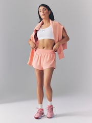Nike Apricot Orange One Dri-FIT Mid Rise 3" Brief Lined Shorts - Image 3 of 5