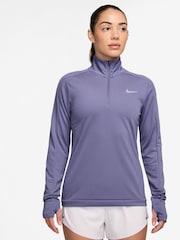 Nike Amethyst Purple Dri-FIT Pacer Half Zip Running Top - Image 1 of 4