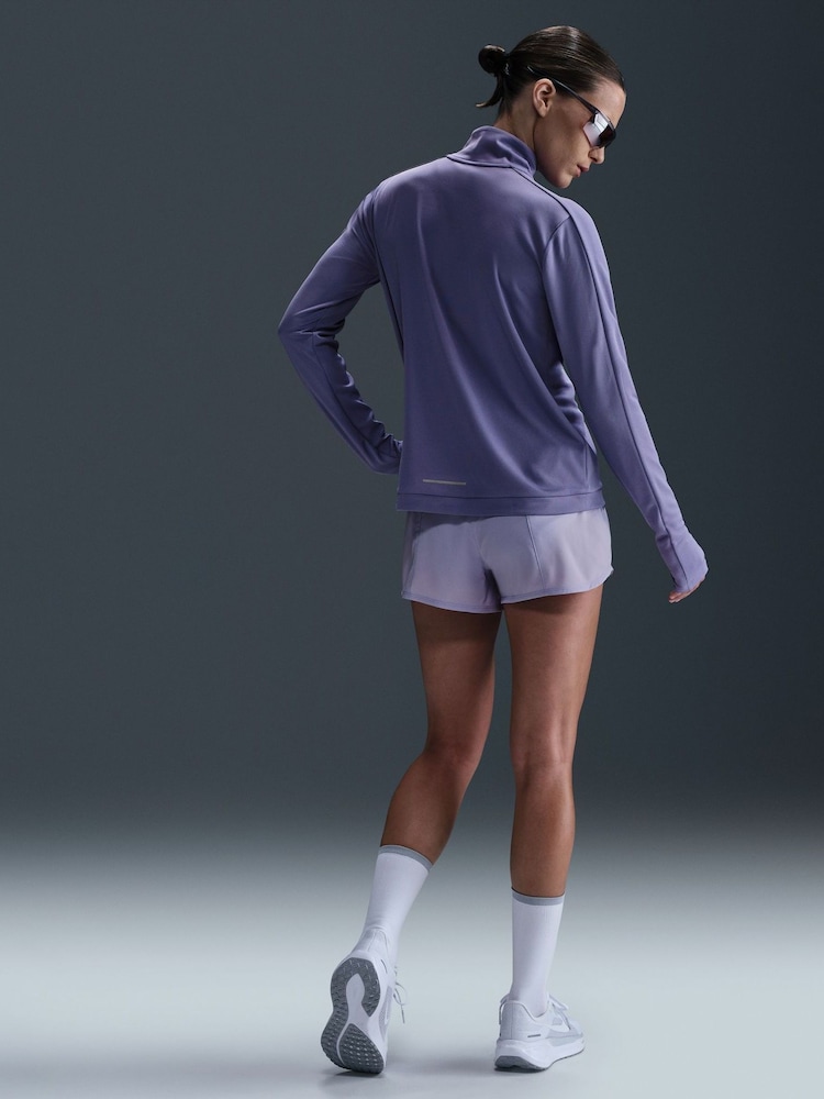 Nike Amethyst Purple Dri-FIT Pacer Half Zip Running Top - Image 2 of 5 Nike Amethyst Purple Dri-FIT Pacer Half Zip Running Top - Image 2 of 5
