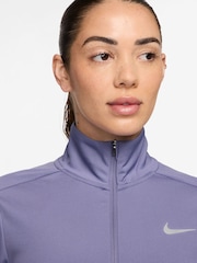 Nike Amethyst Purple Dri-FIT Pacer Half Zip Running Top - Image 3 of 4