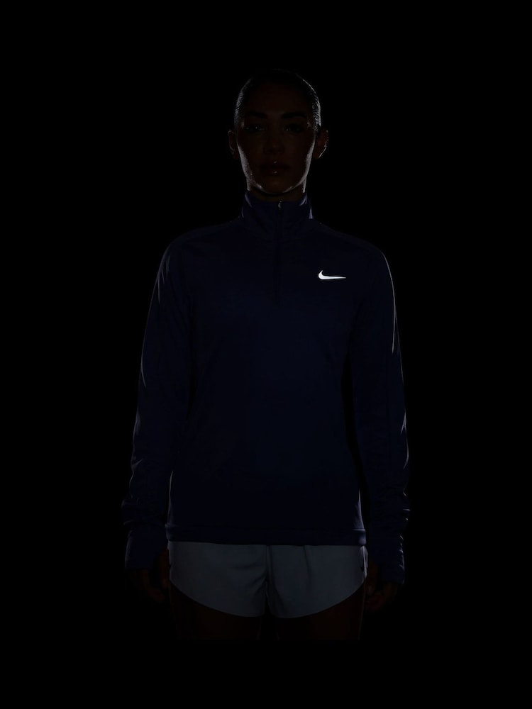 Nike Amethyst Purple Dri-FIT Pacer Half Zip Running Top - Image 4 of 4