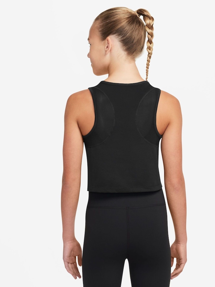 Negro - Nike Pro Dri-FIT Tank Vest Top - Imagen 2 de 3