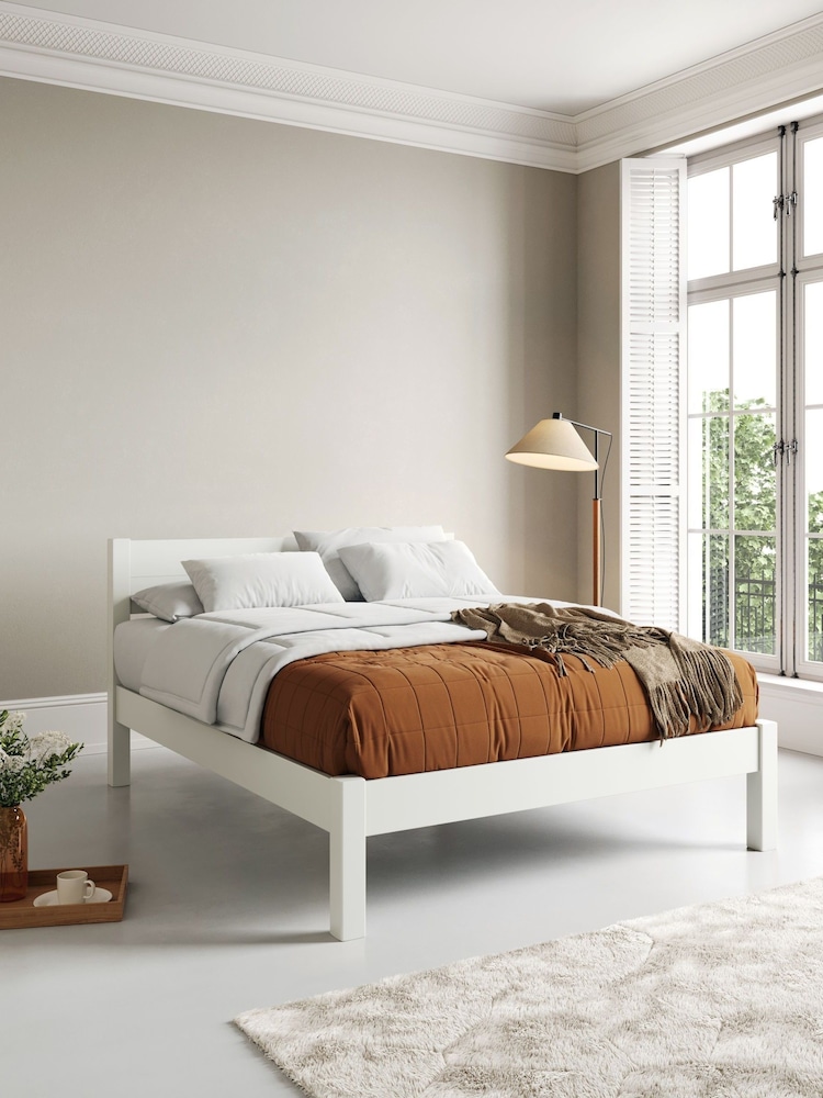Get Laid Beds White Knight Solid Wood Space Saver Square Leg Bed - Image 1 of 3