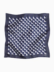 Ted Baker Tailoring Blue Geopok Pocket Square - Image 1 of 3