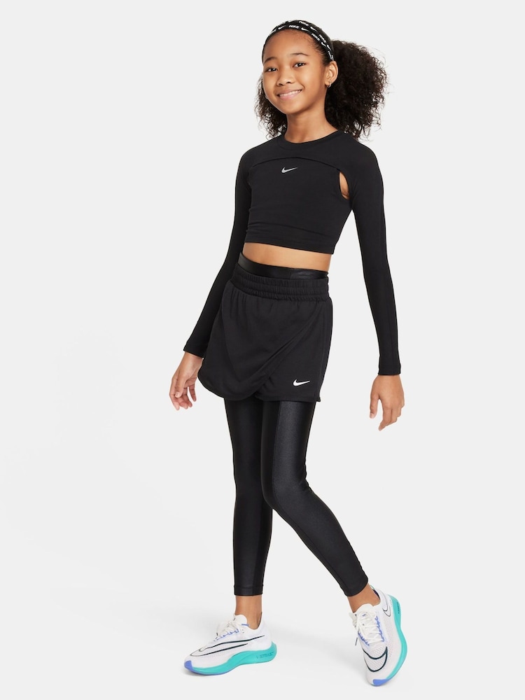 Nike Black Breezy Mid Rise Skort - Image 6 of 6
