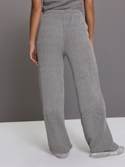 Gris - Pantalons texturés à cordon de serrage ample - Image 3 of 8