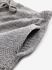 Gris - Pantalons texturés à cordon de serrage ample - Image 8 of 8