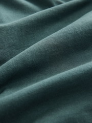 Blanc/Noir/Vert - T-shirt décontracté imprimé à imprimé épais 100% coton - Image 16 of 16