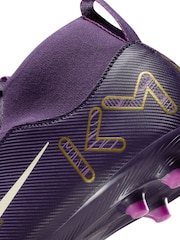 Nike Purple Kids Mercurial Superfly 10 Academy Kylian Mbappe Multi Ground Football Boots - Image 11 of 11