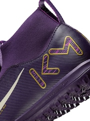 Nike Purple Kids Mercurial Superfly 10 Academy Kylian Mbappe Turf Football Boots - Image 10 of 10