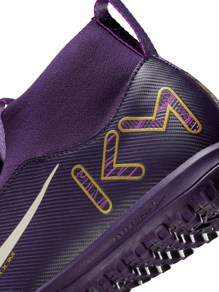 Nike Purple Kids Mercurial Superfly 10 Academy Kylian Mbappe Turf Football Boots - Image 10 of 10