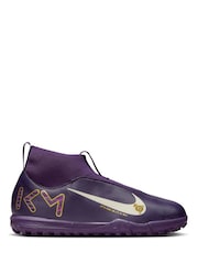Nike Purple Kids Mercurial Superfly 10 Academy Kylian Mbappe Turf Football Boots - Image 3 of 10