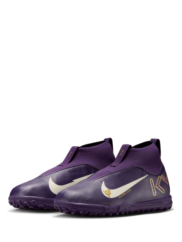 Nike Purple Kids Mercurial Superfly 10 Academy Kylian Mbappe Turf Football Boots - Image 5 of 10