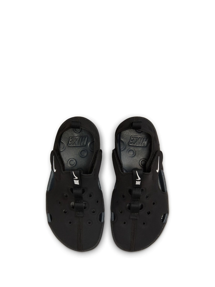 Nike Black Junior Sunray Protect Sandals - Image 4 of 10