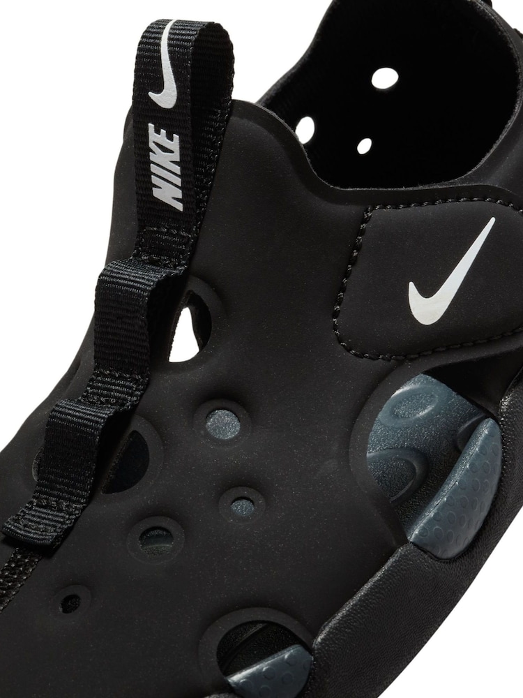 Nike Black Junior Sunray Protect Sandals - Image 8 of 10