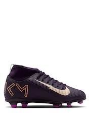 Nike Purple Kids Mercurial Superfly Club Kylian Mbappe Multi Ground Football Boots - Image 3 of 11