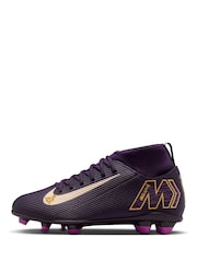 Nike Purple Kids Mercurial Superfly Club Kylian Mbappe Multi Ground Football Boots - Image 4 of 11
