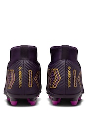 Nike Purple Kids Mercurial Superfly Club Kylian Mbappe Multi Ground Football Boots - Image 6 of 11