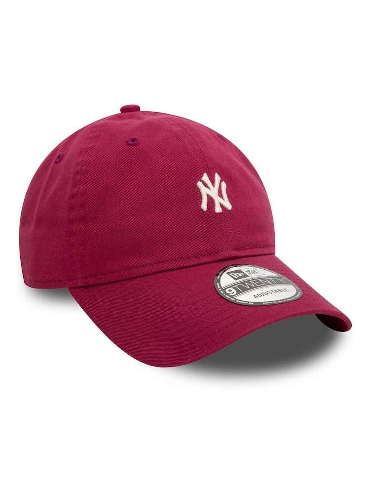 New Era Dark Red Mini Washed 9Twenty Neyyan 100% Cotton Hat - Image 3 of 5