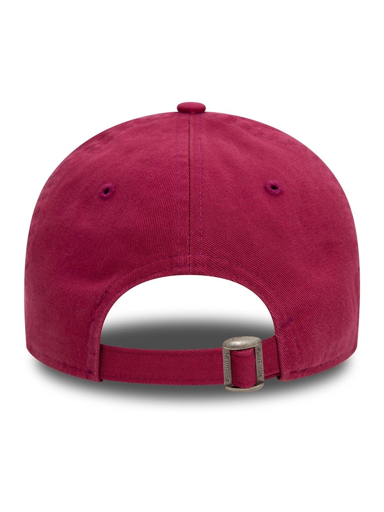 New Era Dark Red Mini Washed 9Twenty Neyyan 100% Cotton Hat - Image 4 of 5