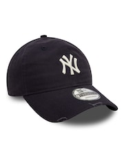 New Era Navy Distressed 9Twenty Neyyan 100% Cotton Hat - Image 4 of 5
