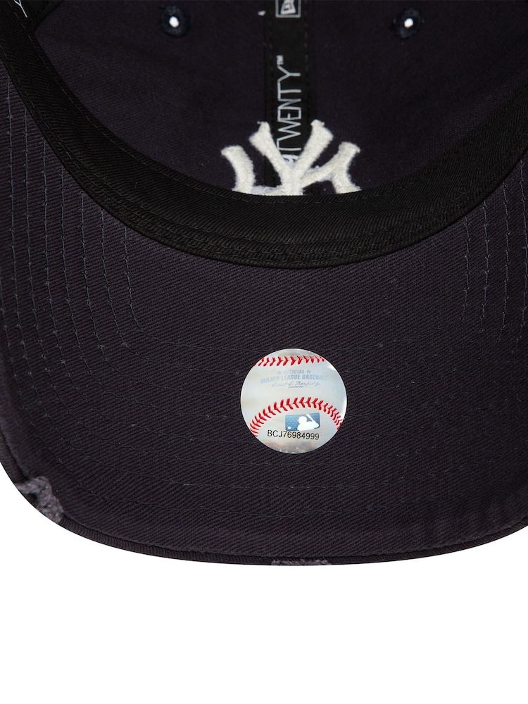 New Era Navy Distressed 9Twenty Neyyan 100% Cotton Hat - Image 5 of 5